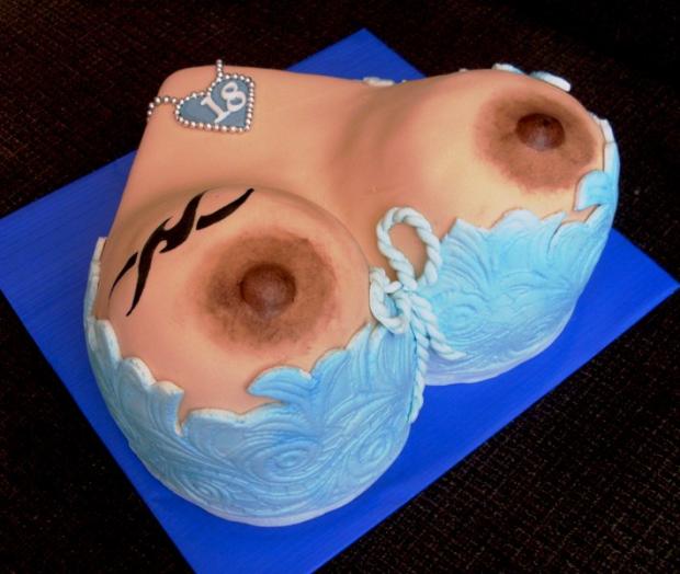 prsia v modrom, torta, Torty pre dospelých * prsia v modrom, torta, Torty pre dospelých *, val38, 1