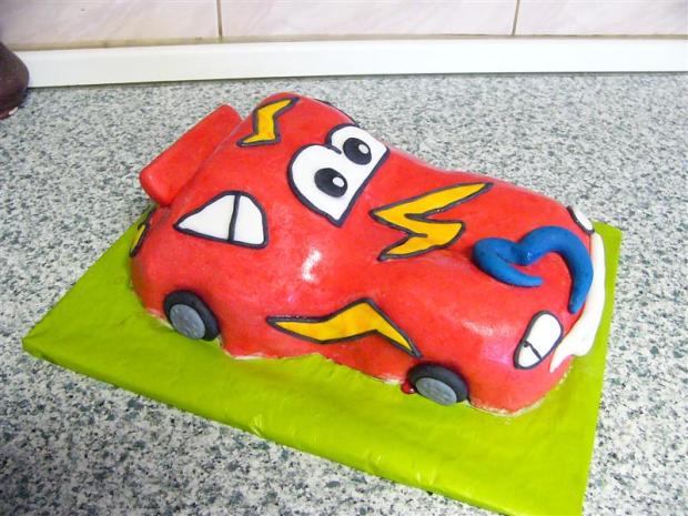 auto mc quin, torta, Torty autíčka, vláčiky, stanik, 1