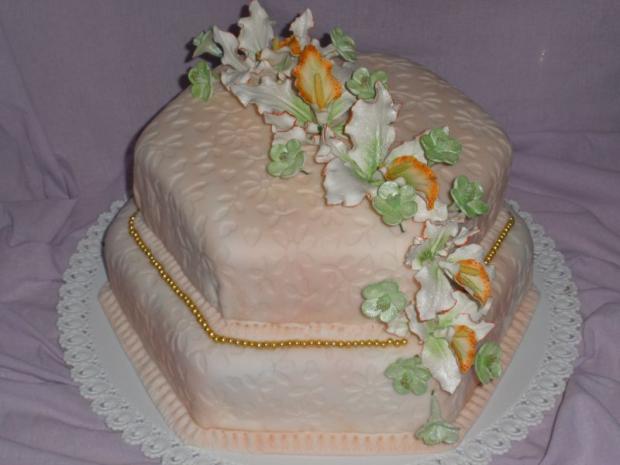 Narodeninová s orchideami, torta, Narodeninové torty Narodeninová s orchideami, torta, Narodeninové torty, Žanet, 1