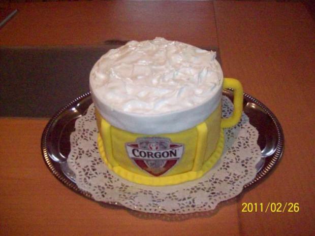 pivový pohár, torta, Narodeninové torty, Zdenci, 1