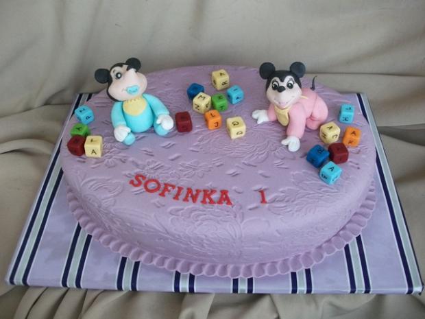 Mickey A Minnie BABY, torta, Rozprávkové torty Mickey A Minnie BABY, torta, Rozprávkové torty, Alenik, 1
