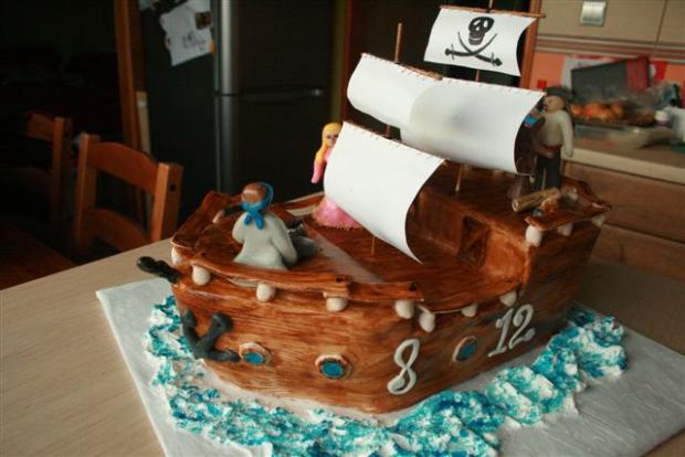 pirátska loď, torta, Ostané torty pre deti, anulik, 1