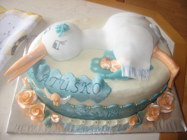 Krstinová s bocianom..., torta, Torty na cirkevné sviatky Krstinová s bocianom..., torta, Torty na cirkevné sviatky, Veronika N., 1