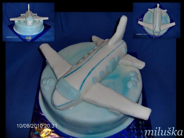 lietadlo ---50---, torta lietadlo ---50---, torta, miluška, 1