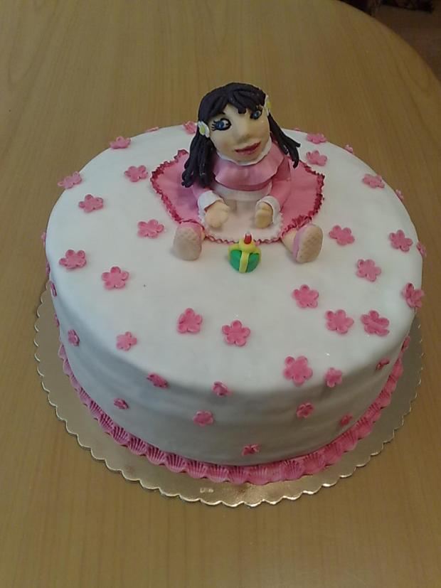 naroídeninova, torta, Torty pre dievčatá, beba, 1