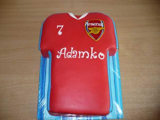 dres Arsenal, torta, Športové torty dres Arsenal, torta, Športové torty, ivča, 1