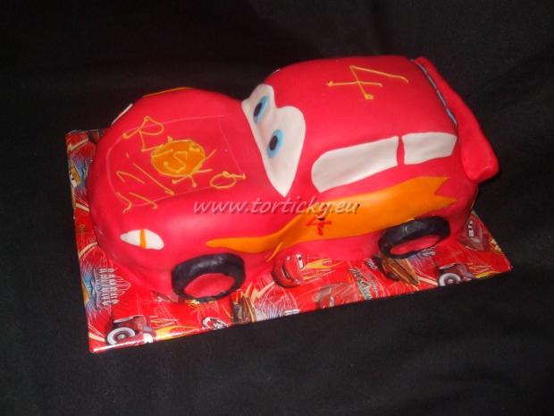 mc queen, torta, Torty autíčka, vláčiky, buksy, 1