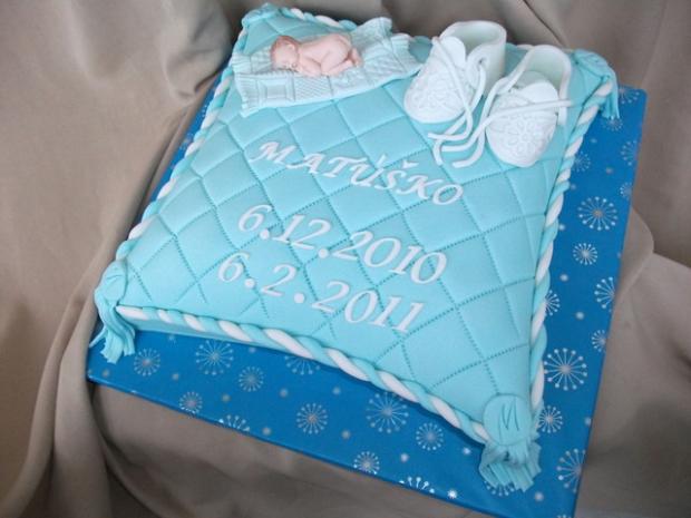 Vankušik, torta, Torty na krstiny Vankušik, torta, Torty na krstiny, Alenik, 1