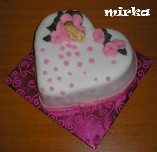 Krstinová pre Jasmínku, torta, Torty na krstiny, 1mimulilinka, 1