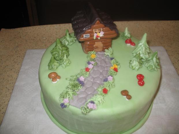 s chalúpkou, torta, Narodeninové torty, Danka.S, 1