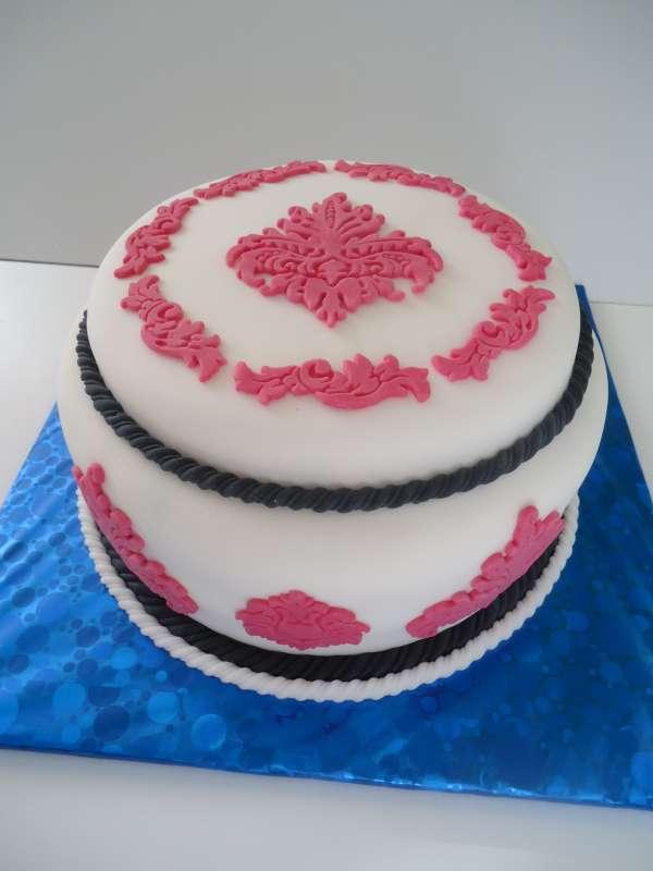narodeninová ružovo-čierna, torta, Narodeninové torty narodeninová ružovo-čierna, torta, Narodeninové torty, janap, 1