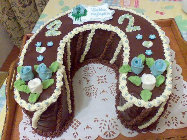 podkova k 22 narodeninám, torta, Narodeninové torty podkova k 22 narodeninám, torta, Narodeninové torty, zabacka, 1