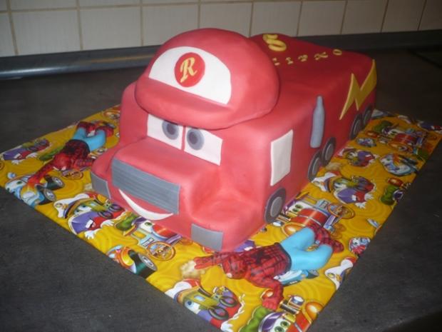 Mc Queen kamion + spidermani na želanie, torta, Torty autíčka, vláčiky, janka.johi, 1