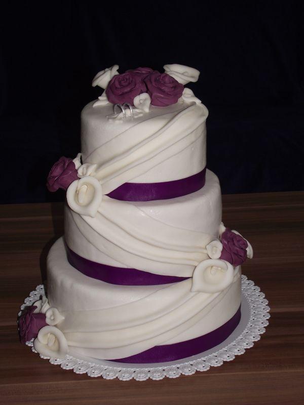 moja prvá svadobná tortička :), torta, Svadobné torty moja prvá svadobná tortička :), torta, Svadobné torty, ericca, 1
