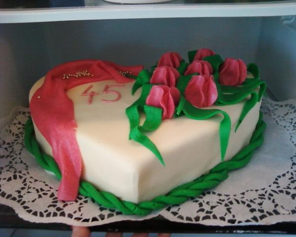 srdiečko k narodeninám, torta, Narodeninové torty, MaJo1704, 1