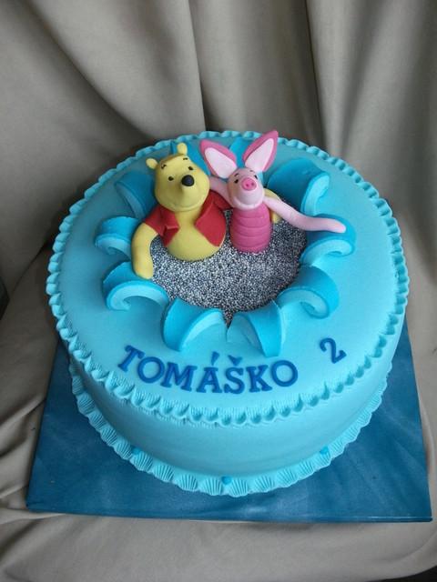 Macko Pooh a prasiatko, torta, Rozprávkové torty Macko Pooh a prasiatko, torta, Rozprávkové torty, Alenik, 1