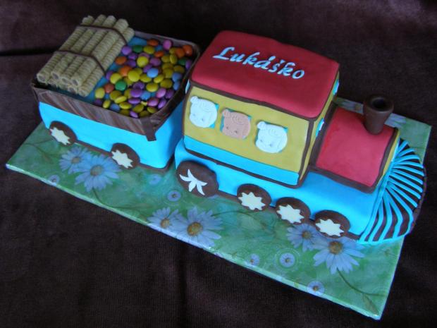 Vláčik II, torta, Torty autíčka, vláčiky Vláčik II, torta, Torty autíčka, vláčiky, Miruš 77, 1