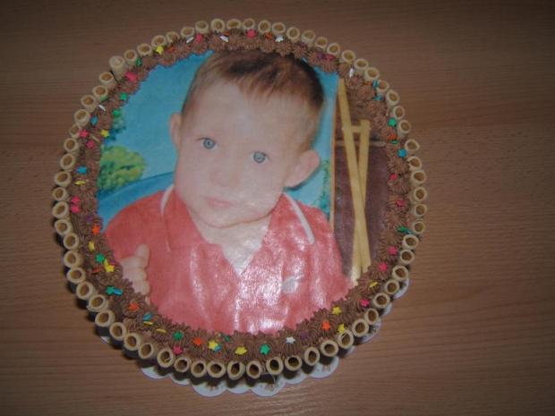 Jedly obrazok s fotkou, torta, Ostané torty pre deti, jjanska, 1