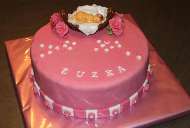 Pre Zuzku, torta, Torty na krstiny, lenkat, 1