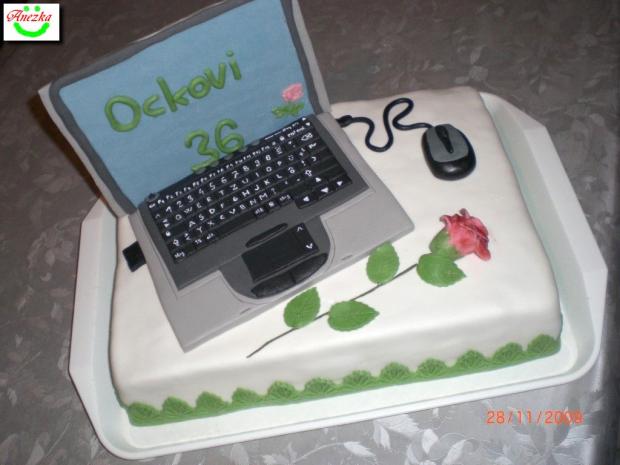 notebook-iný pohľad , torta, Narodeninové torty notebook-iný pohľad , torta, Narodeninové torty, anezkatvm, 1