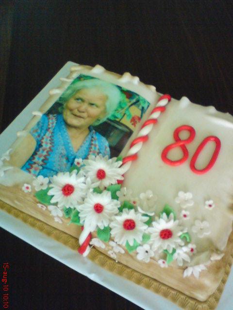 80/3, torta, Narodeninové torty, Klaudia9, 1