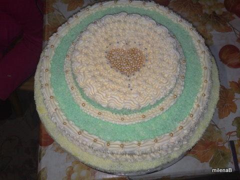 kokosova, torta, Narodeninové torty, MilenaB, 1