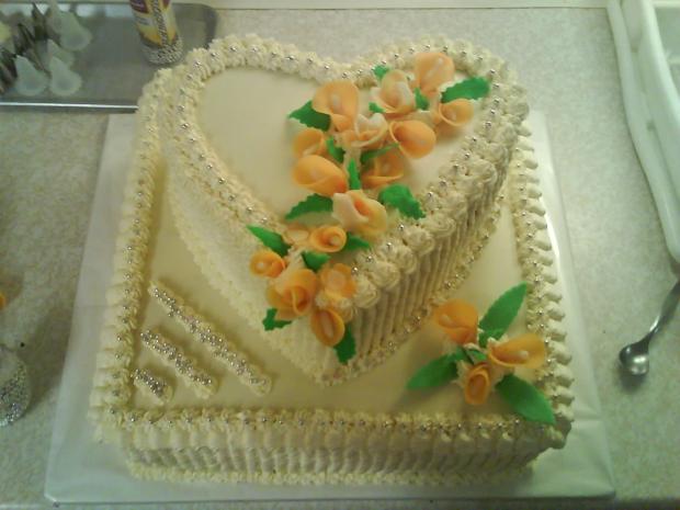srdce na svadbu, torta, Svadobné torty, paulina2110, 1