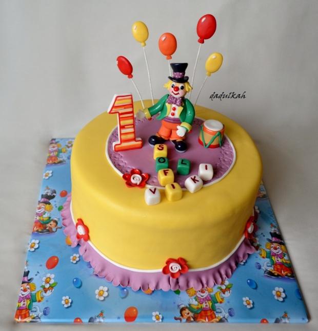 Šašo pre trojičky, torta, Ostané torty pre deti, dadulkah, 1