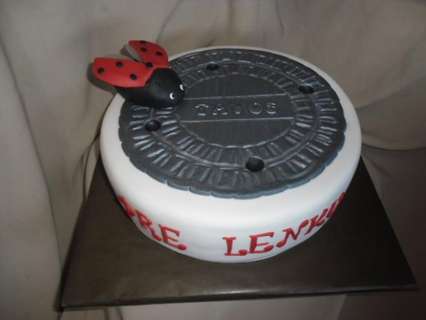 Poklop na kanal...s lienkou, torta, Netradičné torty, Alenik, 1