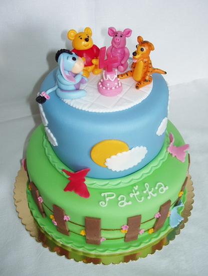 Macko Pooh a kamaráti, torta, Rozprávkové torty Macko Pooh a kamaráti, torta, Rozprávkové torty, zabinka, 1