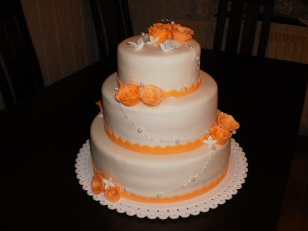Svadobná trojposchodová, torta, Svadobné torty Svadobná trojposchodová, torta, Svadobné torty, Mária G, 1