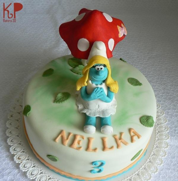 Šmolinka, torta, Rozprávkové torty Šmolinka, torta, Rozprávkové torty, batora30, 1