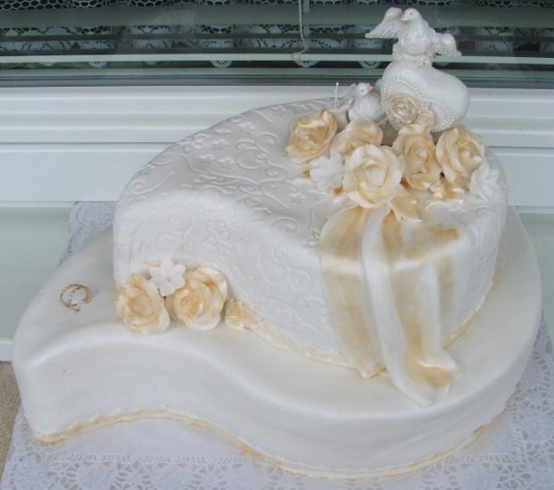 Pozlátená slza , torta, Svadobné torty, atigram, 1