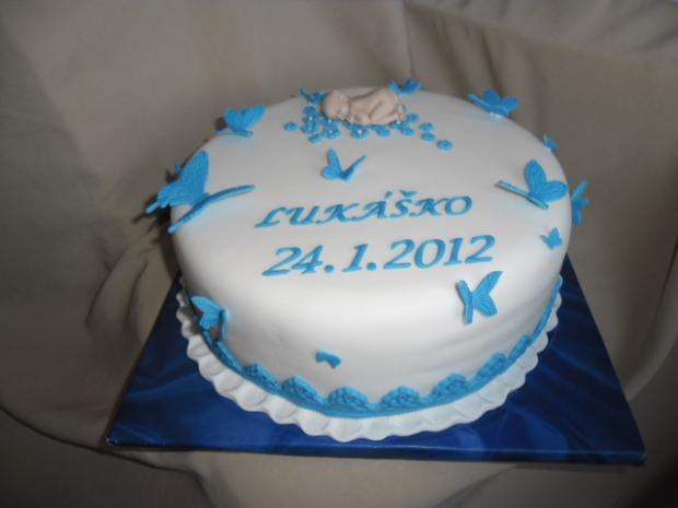Motyliky na krst, torta, Torty na krstiny Motyliky na krst, torta, Torty na krstiny, Alenik, 1