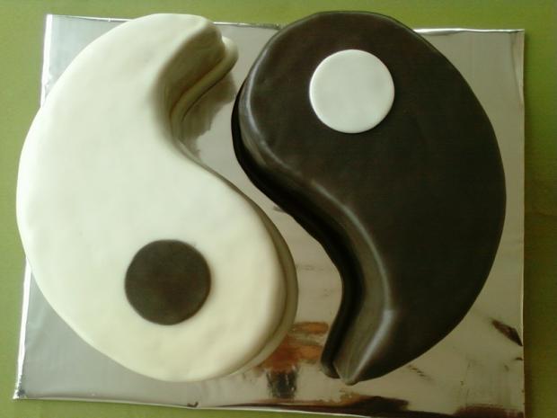 Jing a Jang, torta, Narodeninové torty Jing a Jang, torta, Narodeninové torty, Helenčok, 1