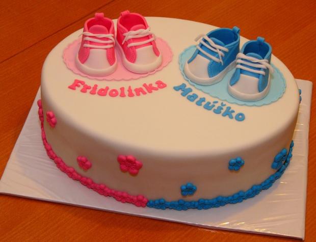 krstinová s teniskami, torta, Torty na krstiny krstinová s teniskami, torta, Torty na krstiny, JanaK, 1