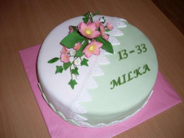 BIELO - ZELENÁ, torta, Narodeninové torty BIELO - ZELENÁ, torta, Narodeninové torty, Mária Vašová, 1