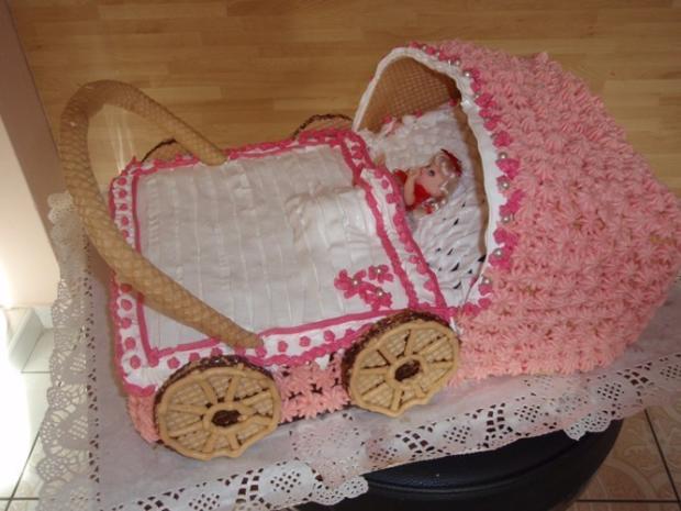 detský kočiarik, torta, Torty pre dievčatá, hanina49, 1