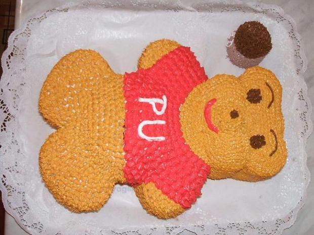 Macko PU pre dcérku k narodeninám, torta, Ostané torty pre deti Macko PU pre dcérku k narodeninám, torta, Ostané torty pre deti, Jovipa, 1