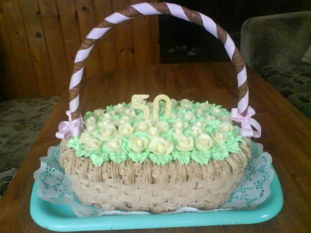 košík, torta, Narodeninové torty, Blaza, 1