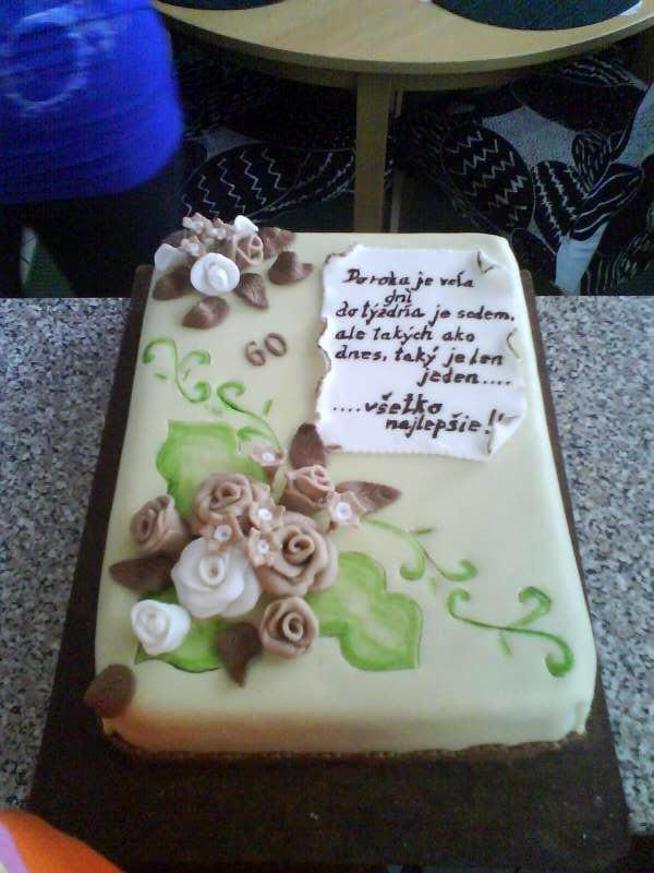 Narodeninová torta 60, torta, Narodeninové torty Narodeninová torta 60, torta, Narodeninové torty, Lubka212, 1