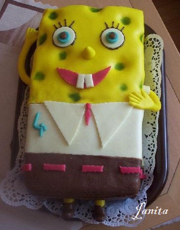 Sponge Bob, torta, Rozprávkové torty Sponge Bob, torta, Rozprávkové torty, Janita, 1