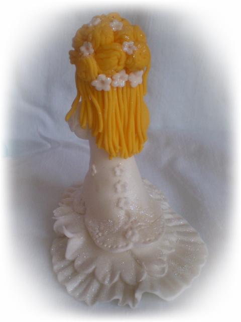Nevestička - zo zadu, torta, Ozdoby na torty, silwik, 1