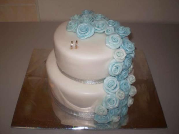 modrá poschodová, torta, Svadobné torty modrá poschodová, torta, Svadobné torty, stankad, 1
