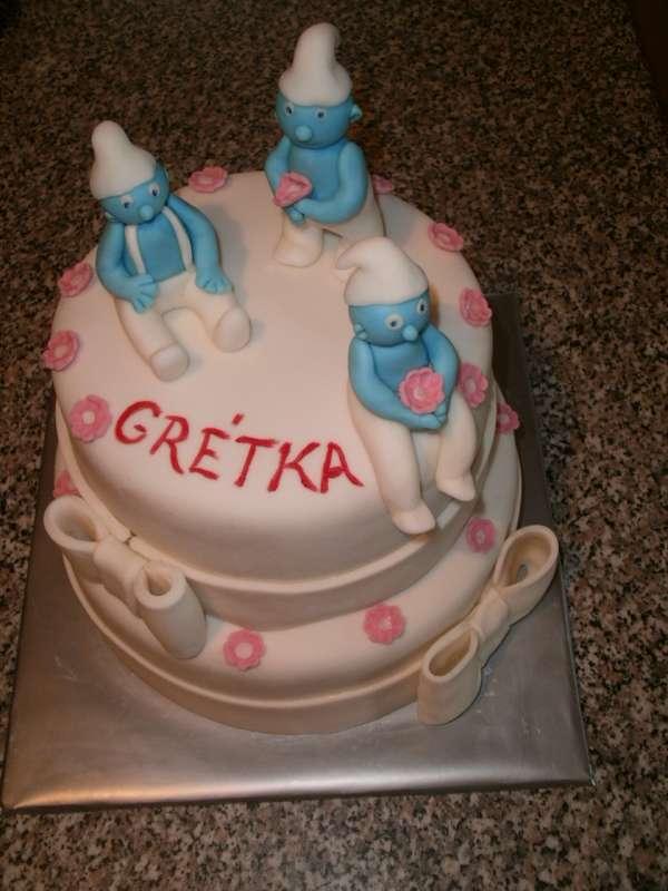 Šmolkovia, torta, Rozprávkové torty, Zdenci, 1