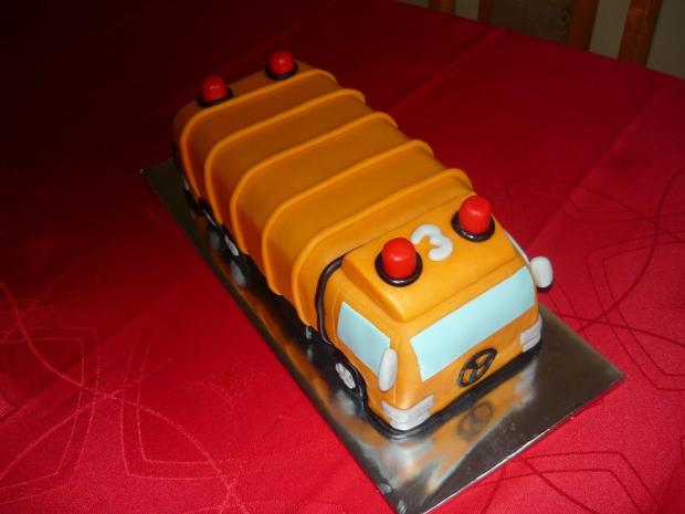 smetiarske auto, torta, Torty autíčka, vláčiky smetiarske auto, torta, Torty autíčka, vláčiky, hanni, 1
