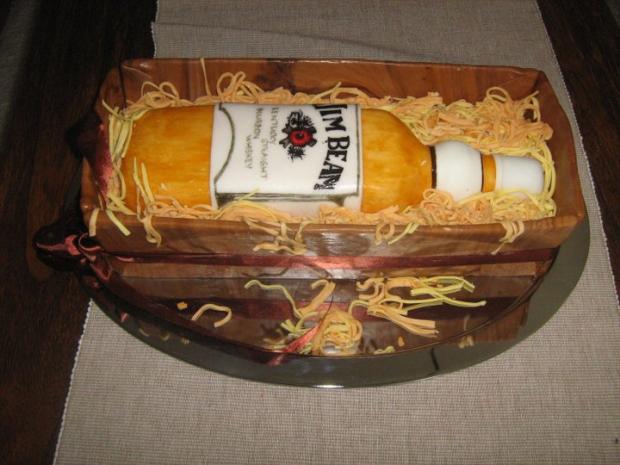 Fľaša - Jean Beam, torta, Torty pre dospelých *, izijanka, 1