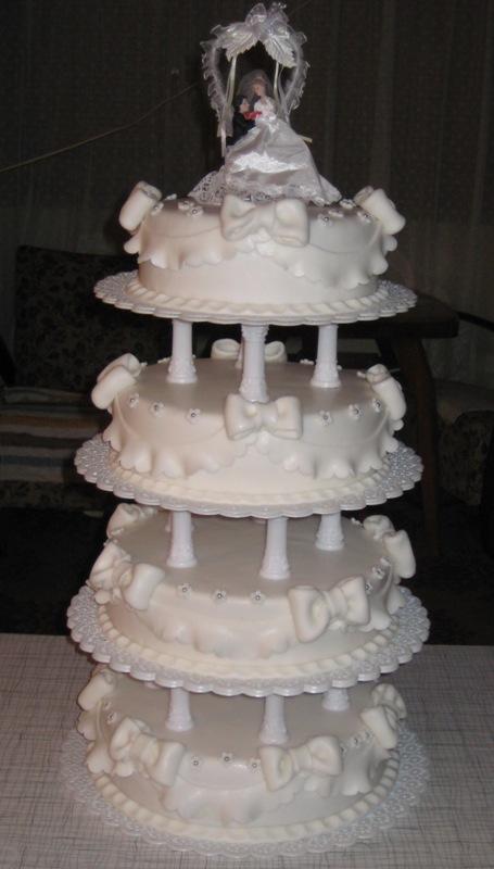 mašličkova 4-poschodova, torta, Svadobné torty mašličkova 4-poschodova, torta, Svadobné torty, LUJZINKA, 1