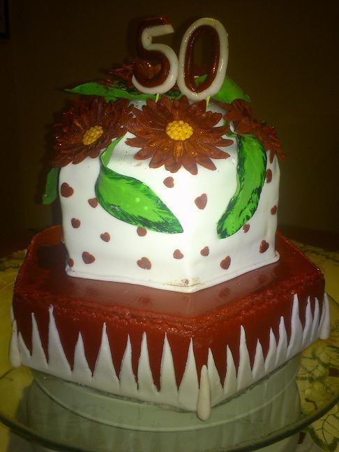 Na 50 v bordovom, torta, Narodeninové torty Na 50 v bordovom, torta, Narodeninové torty, lagunocka, 1