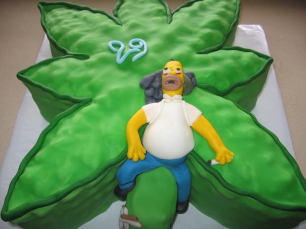 "zhuleny" Homer na mariške, torta, Netradičné torty "zhuleny" Homer na mariške, torta, Netradičné torty, Grzka, 1